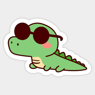 Cool Croc: Shades and Style Sticker